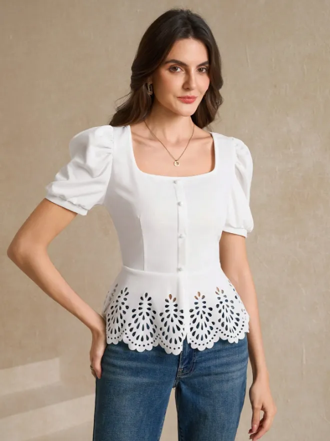Camisa casual con cuello de botones