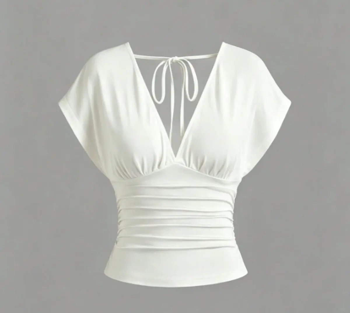 Essnce Cut Out Back Batwing Sleeve Tee