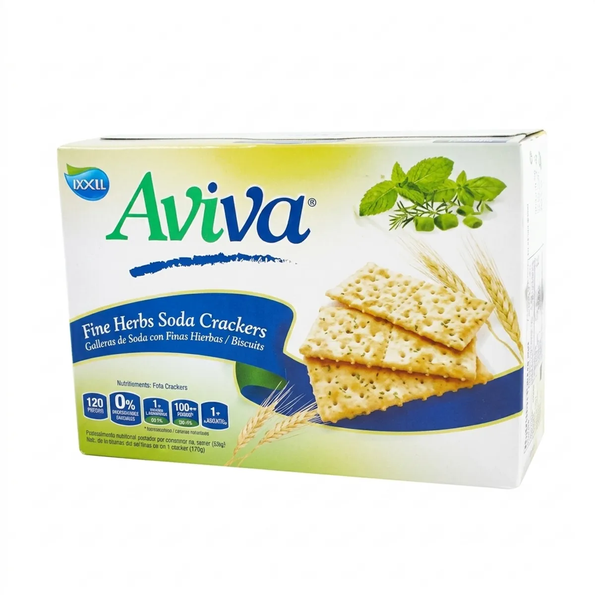 Galleta de soda Finas Hierbas (9 x 30 g) Aviva