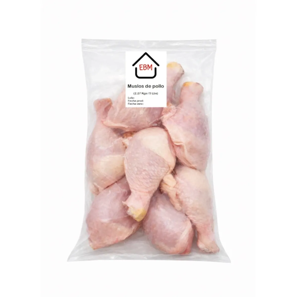 Muslo de Pollo, 2,27 kg, EBM