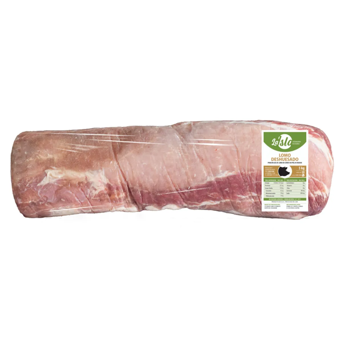 Lomo de cerdo sin hueso y sin piel, 5 kg, La Isla