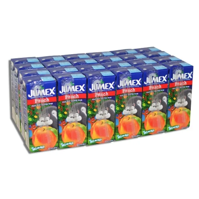 Caja de jugos sabor Melocotón, Minibrik, Jumex (24 x 200 ml)