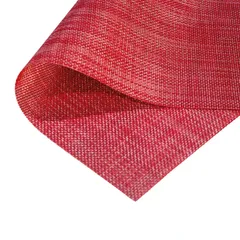 Manteles individuales, color rojo 6 u (45 cm x 30 cm) 