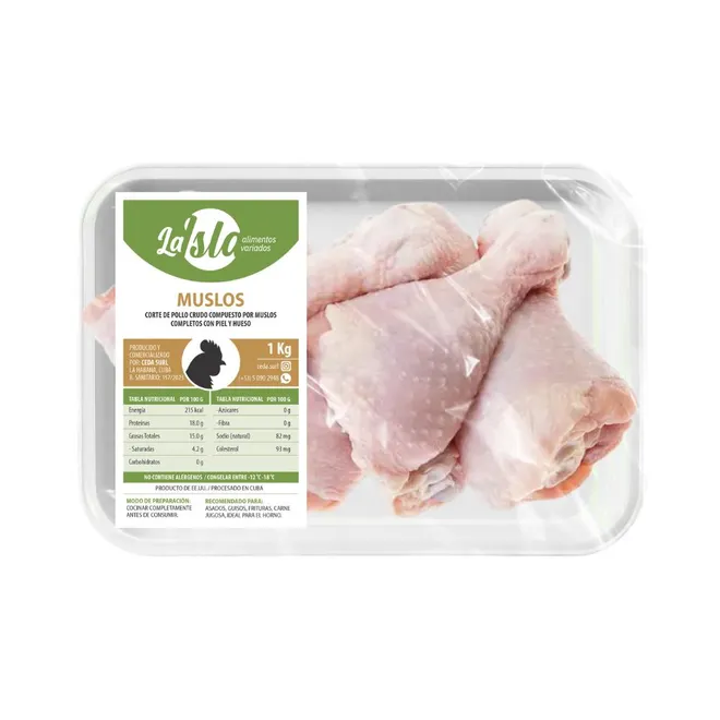 Muslo de pollo, 1 kg, La Isla