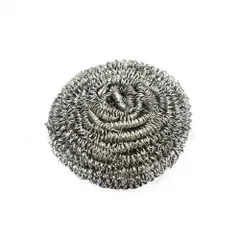 Estropajo de aluminio redondo (6 cm de diámetro)