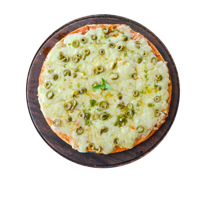 Pizza con aceitunas