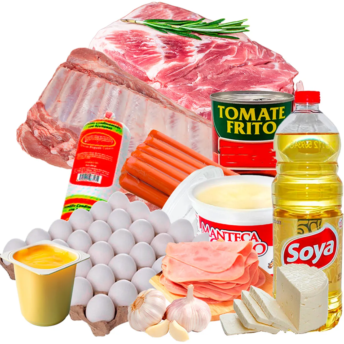 Combo Cerdo y Básicos