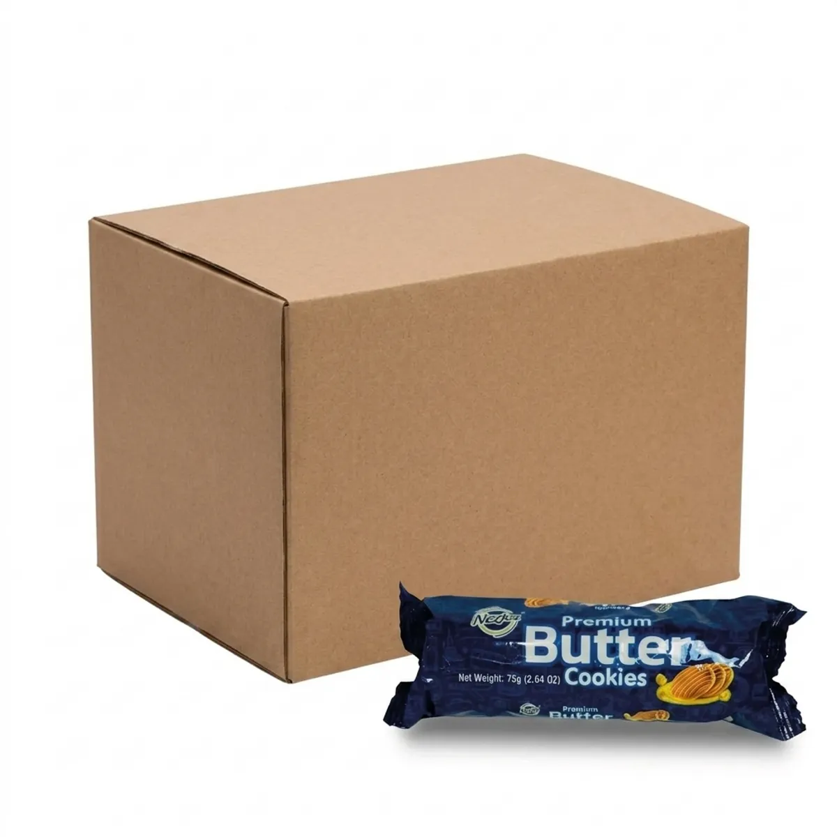 Caja de galletas de mantequilla (48 x 75 g) Nezka