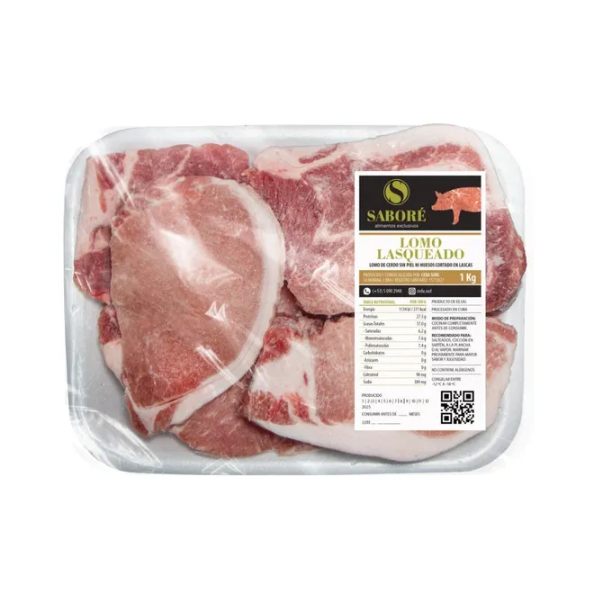Lomo de cerdo lasqueado, 1 kg, Saboré
