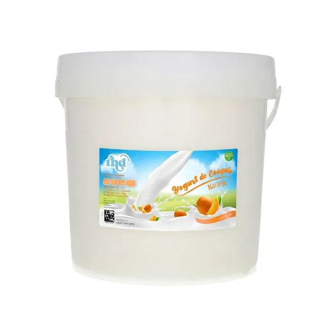Yogurt probiótico de coágulo sabor Naranja, 4 L, RHD