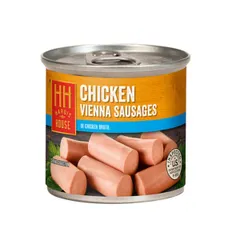 Salchicha de pollo tipo vienna enlatada, 130 g, Hargis House