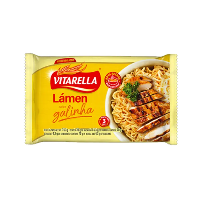 Sopa instantánea de pollo, 74.3 g, Vitarella