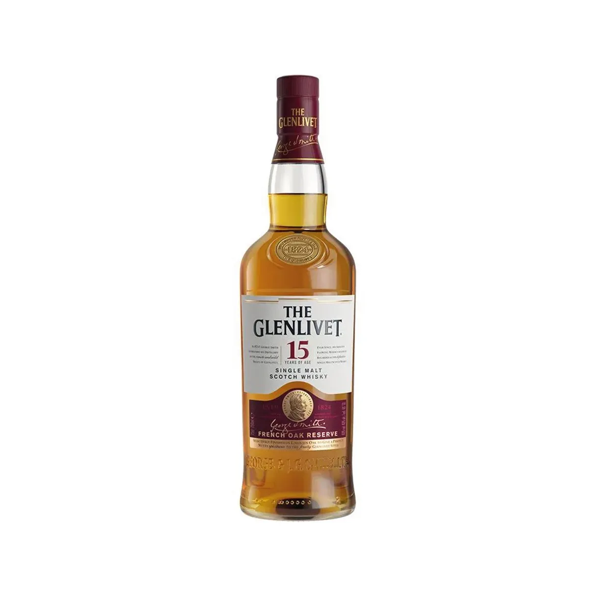 Whisky Single Malt Scotch, 15 años, The Glenlivet Founder's