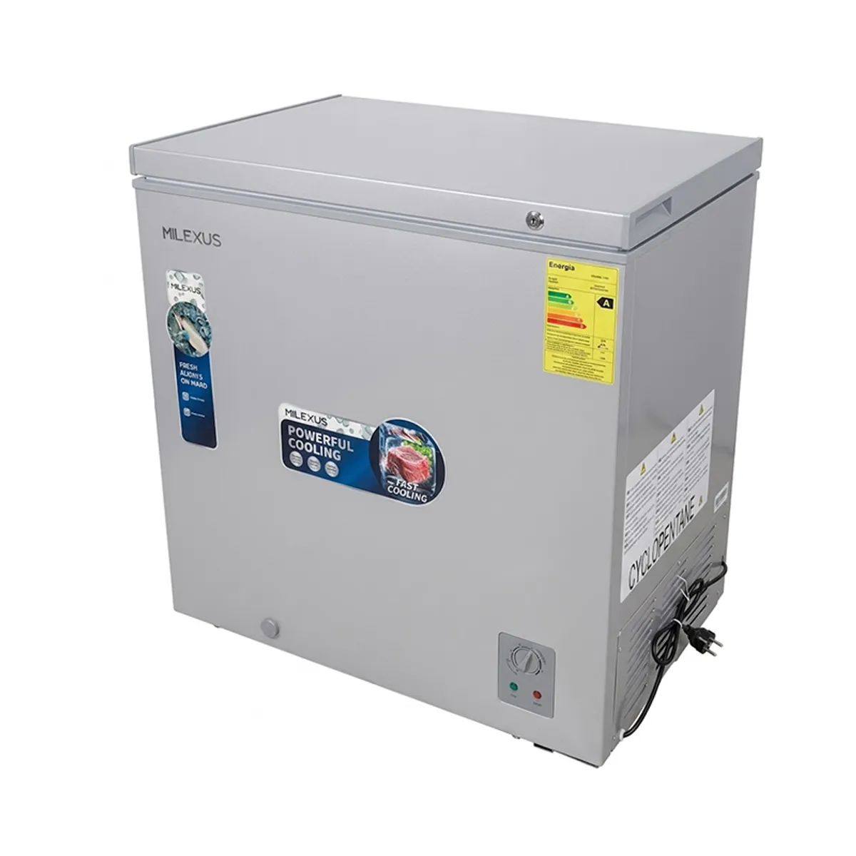 Congelador horizontal, 200 L (7.2 pies³) Milexus