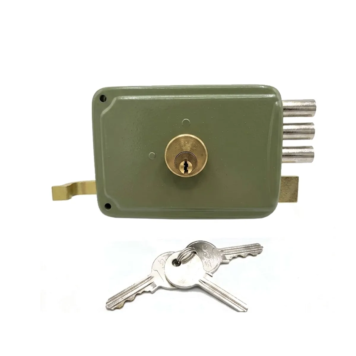 Cerradura de puerta de 3 pasos, 120 mm, SPC