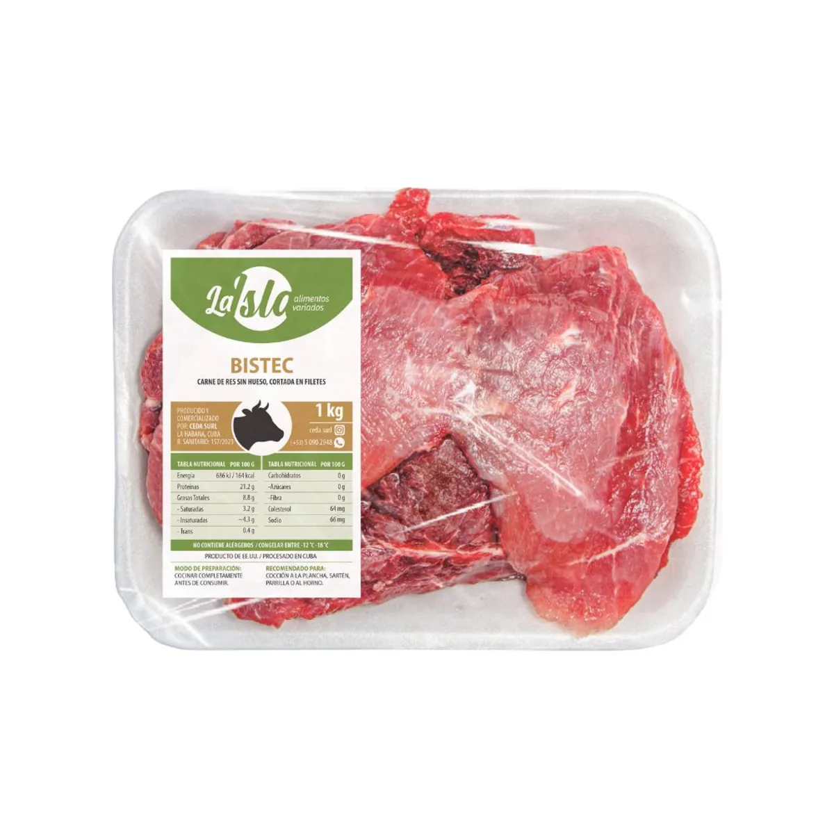 Bistec de res, 1kg, La Isla