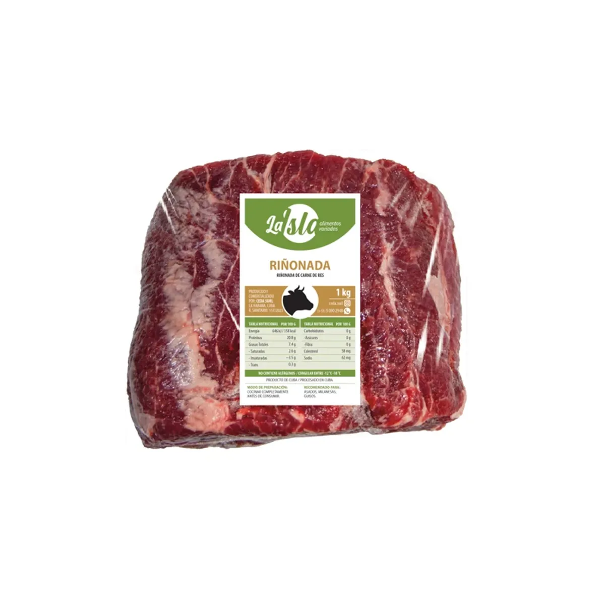 Riñonada de res, 1 kg, La Isla