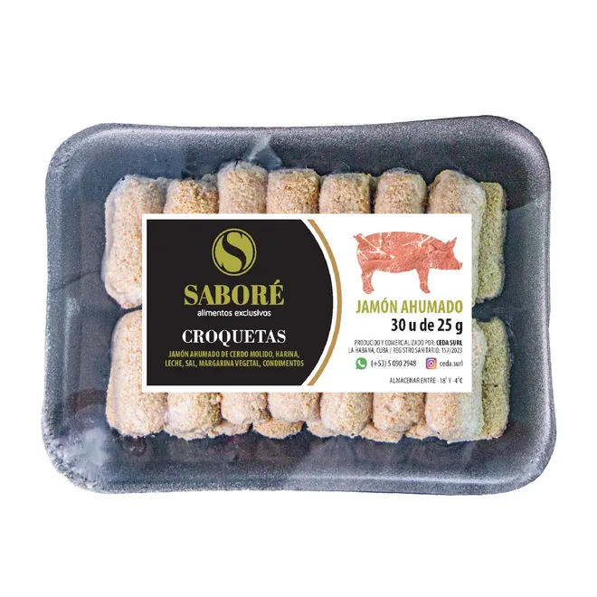 Croquetas de jamón ahumado (30 x 25 g)