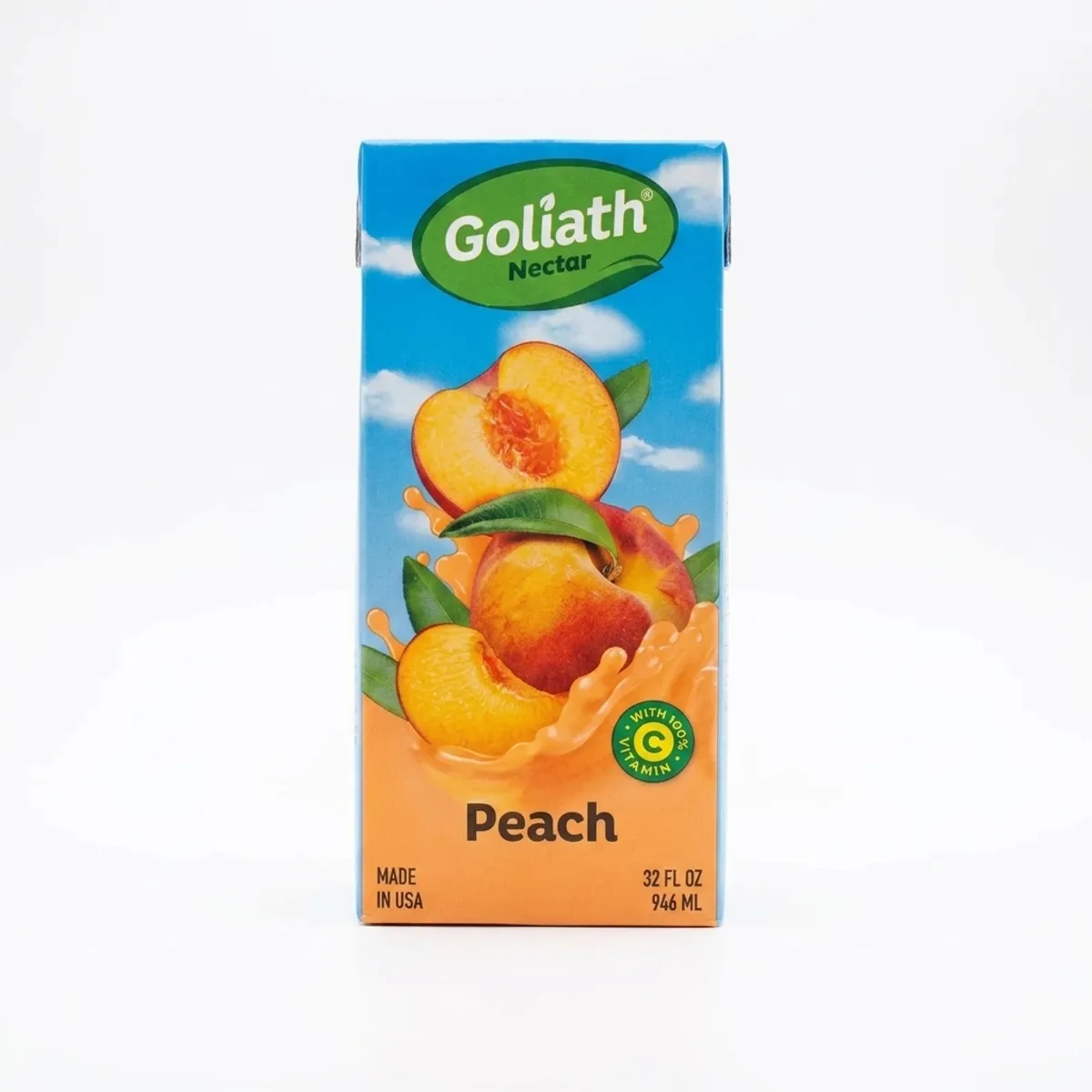 Jugo de melocotón, 946 ml, Goliath