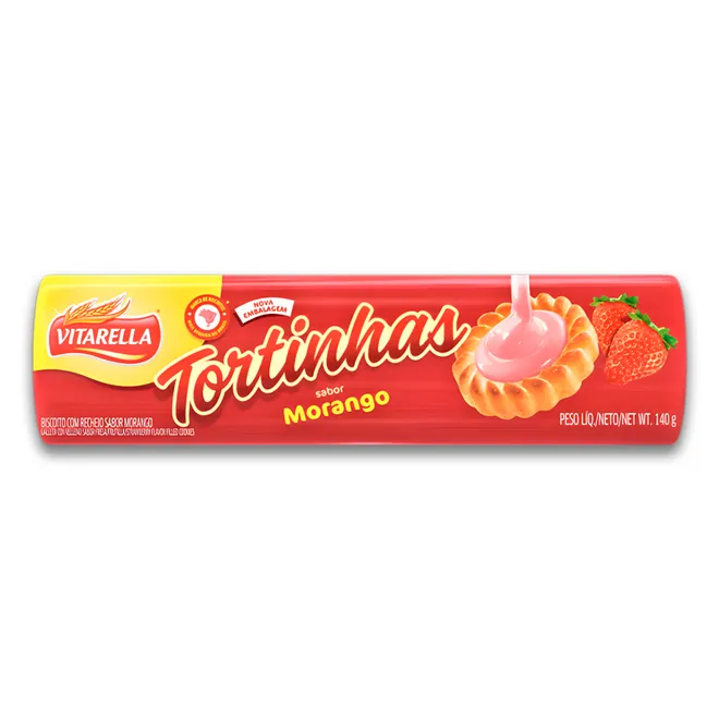 Galletas tartaletas de fresa, 140 g