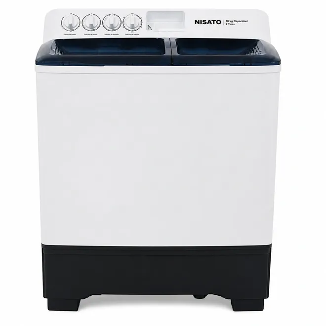 Lavadora semiautomática, 14 kg, Nisato
