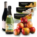 Sidra + Vino + Turrones + Manzanas