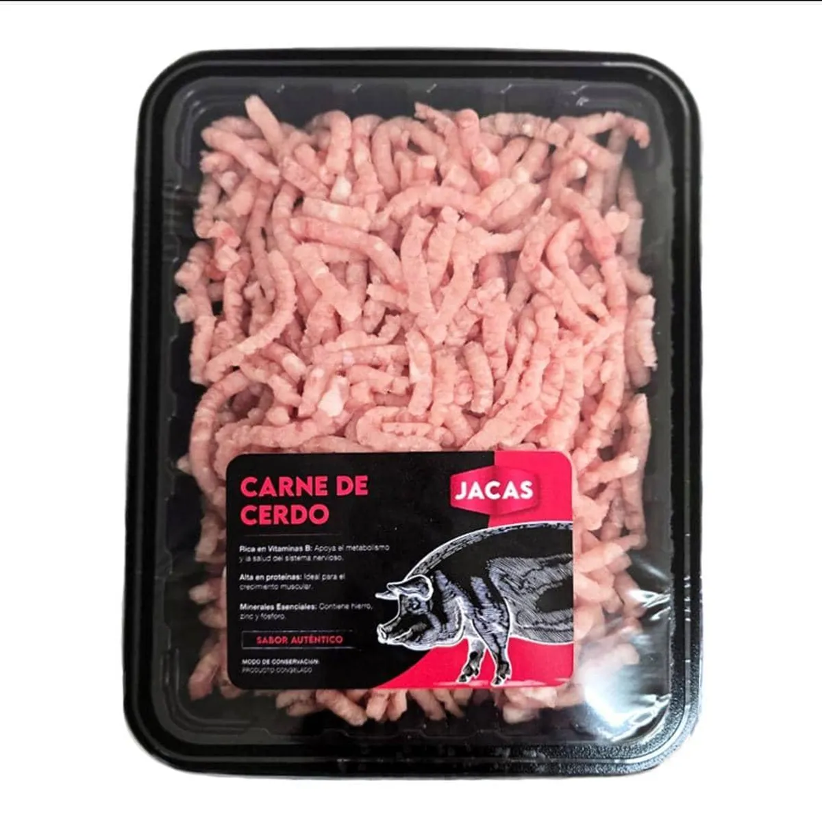 Carne molida de cerdo, 500 g, Jacas 