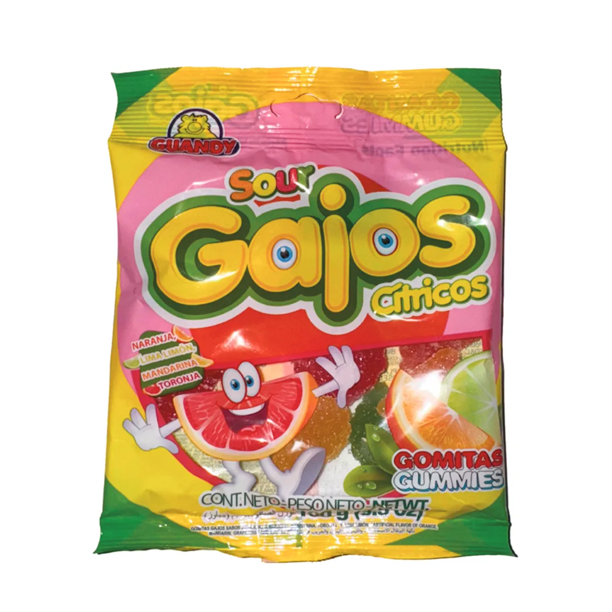 Gomitas gajos citricos, Guandy, 100 g