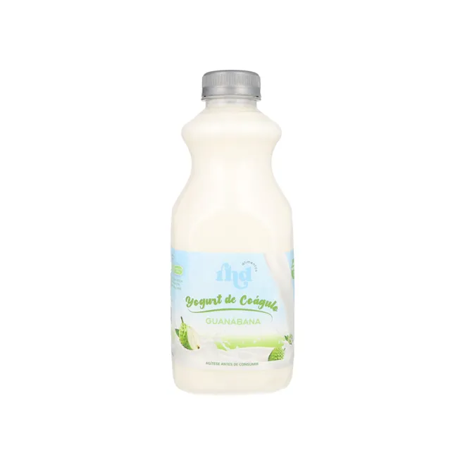 Yogurt probiótico de coágulo sabor Guanábana, 1 L, RHD