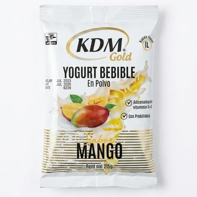 Yogurt en polvo sabor mango, 215 g, KDM Gold