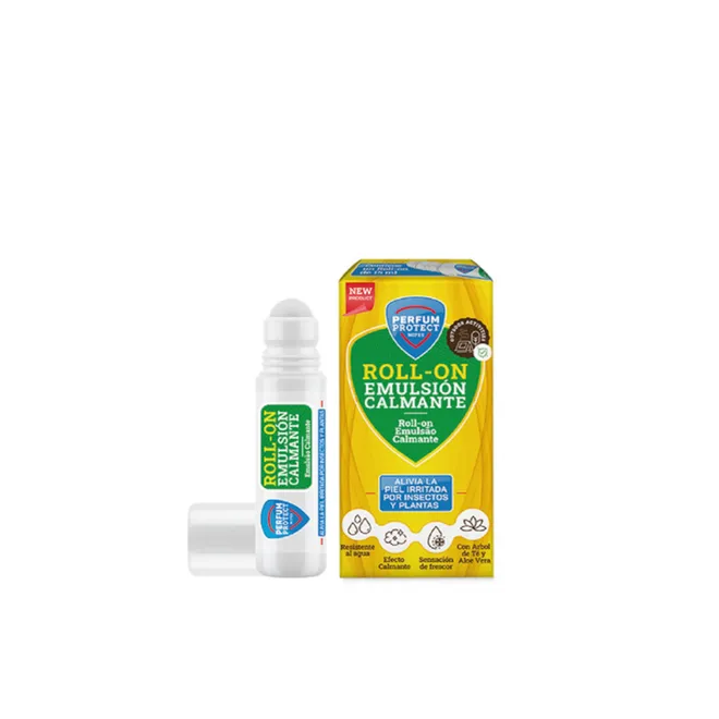 Roll-on emulsión calmante para piel irritada por insectos y plantas, 15 ml  
