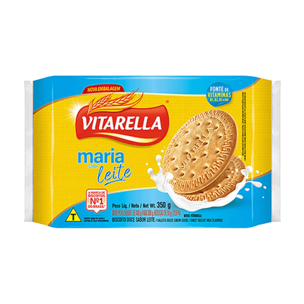 Galleta María leche, 350 g/12,35 oz, Vitarella