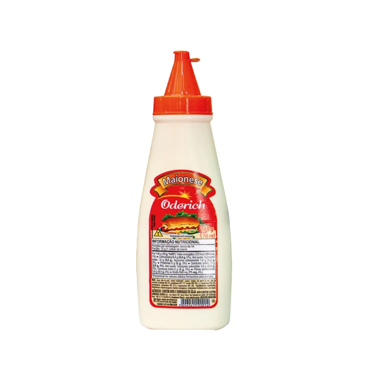Mayonesa, 170 ml, Oderich