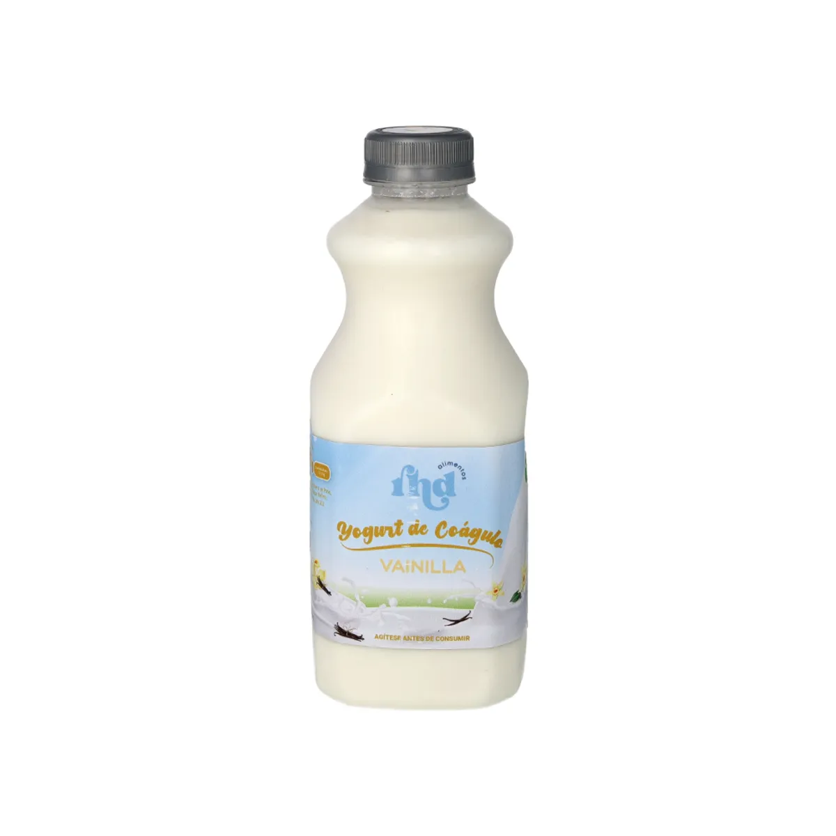 Yogurt probiótico de coágulo sabor Vainilla, 1 L, RHD