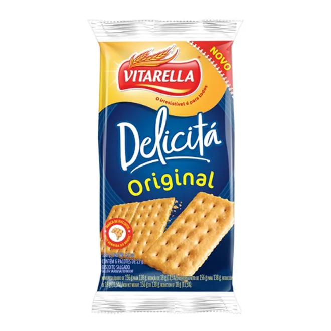 Galleta con sal, Delicita original, 138 g, Vitarella