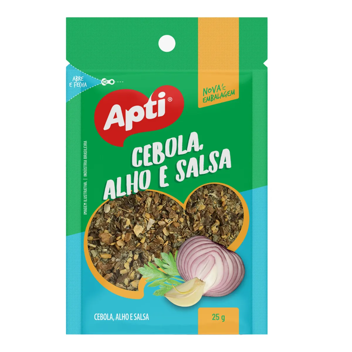 Condimento, cebolla, ajo, perejil, 25 g, Apti