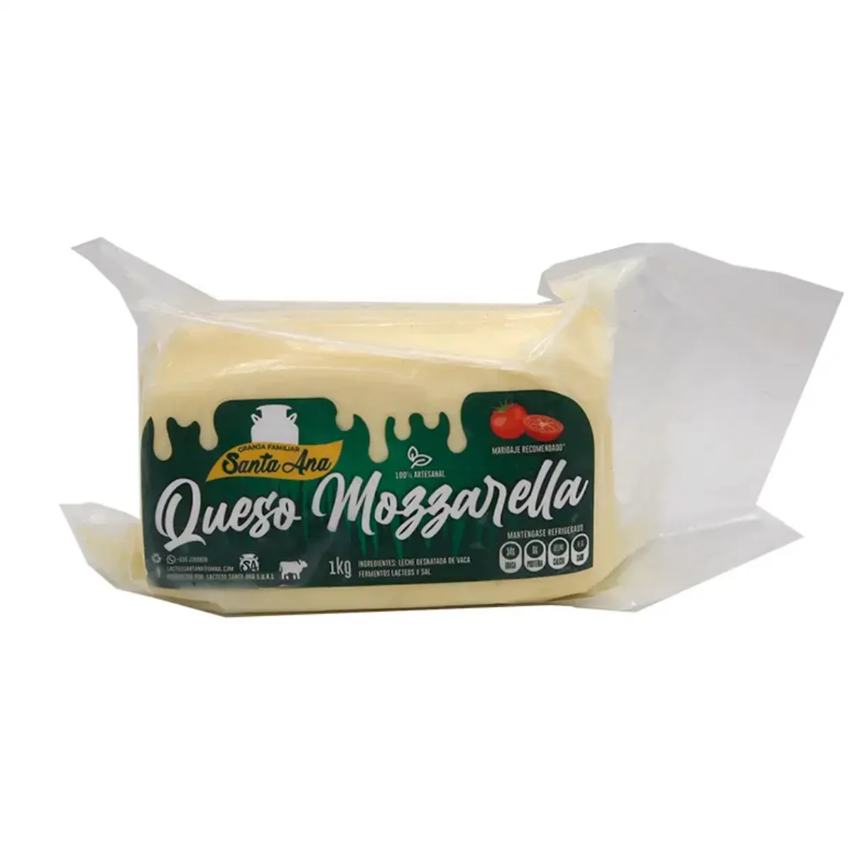 Queso mozzarella, 1Kg, Santa Ana