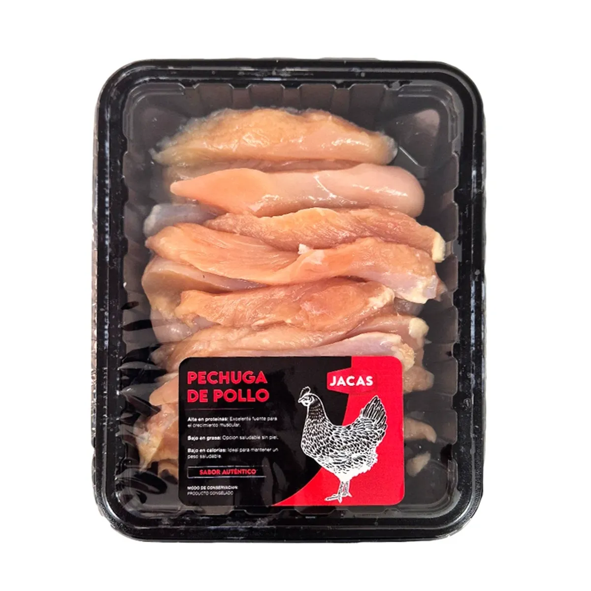 Fajitas de pechuga de pollo, 500 g, Jacas