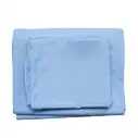 Juego de sábanas camero, color entero azul
