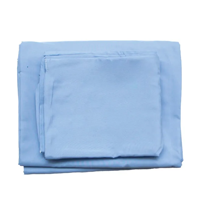Juego de sábanas camero, color entero azul