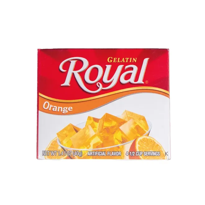 Gelatina de naranja, 40 g, Royal 