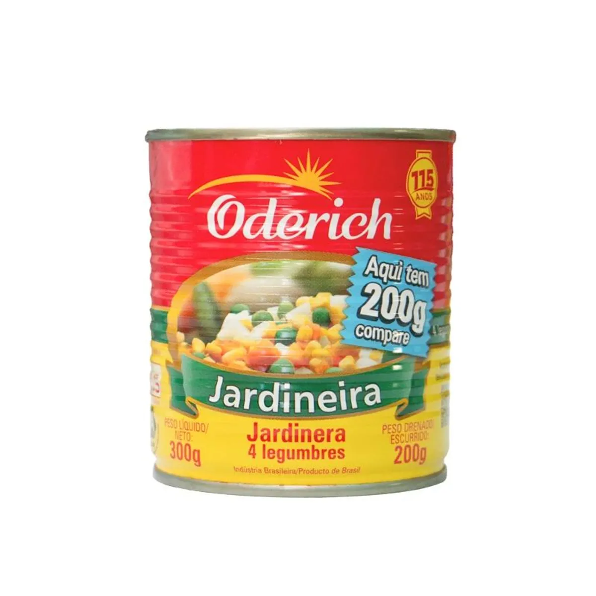 Vegetales en conserva, 4 legumbres, 300 g, Oderich