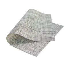 Manteles individuales, color gris claro 6 u (45 cm x 30 cm) 