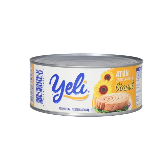 Trozos de atún en aceite de girasol Yeli, 1 kg