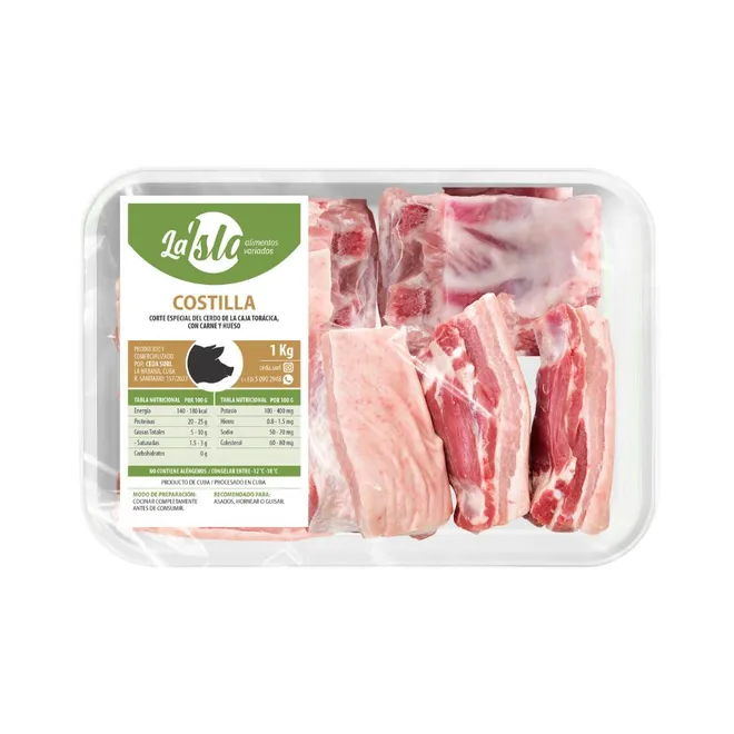 Costilla de cerdo, 1 kg, La Isla