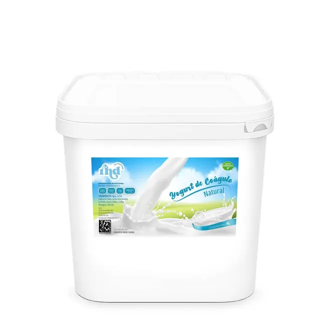 Yogurt probiótico de coágulo natural, 4 L, RHD