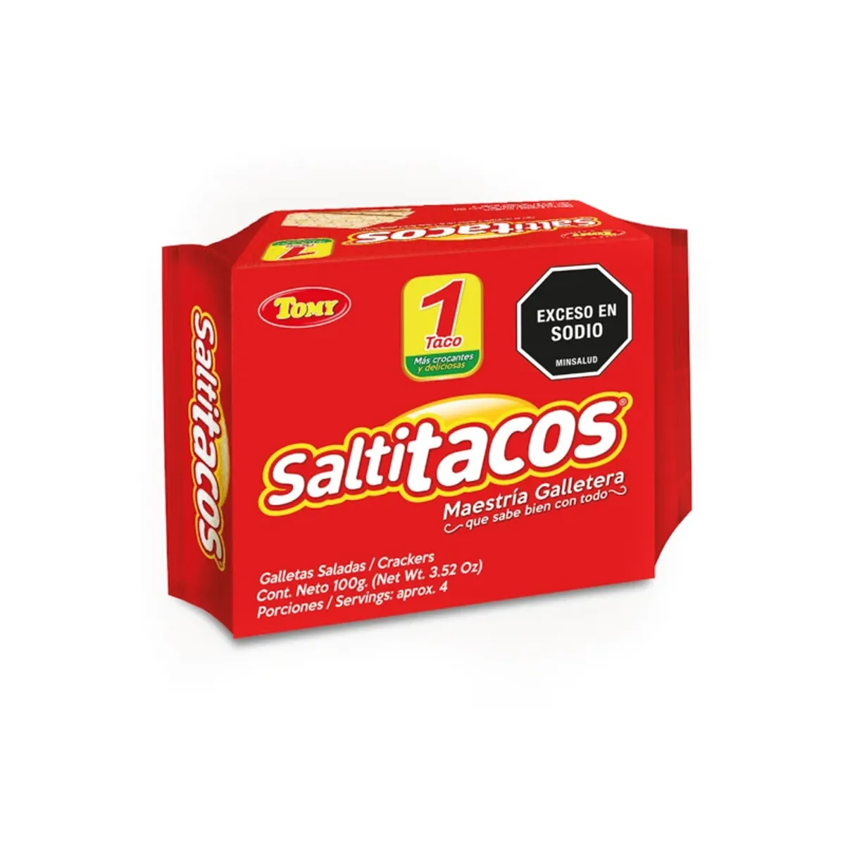 Galleta salada, 100 g, Saltitacos