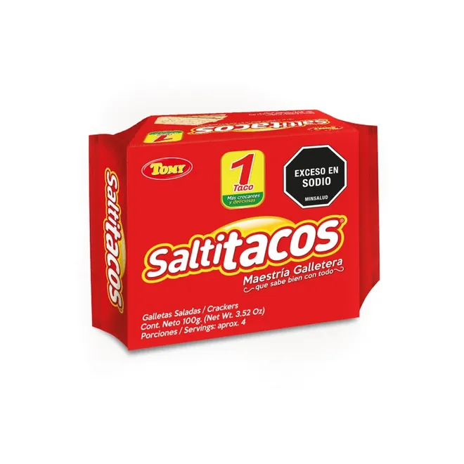 Galleta salada, 100 g, Saltitacos