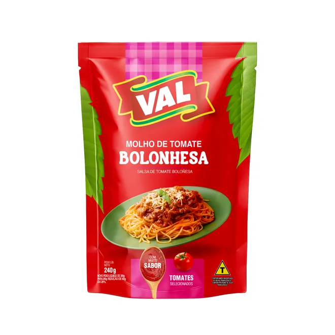 Salsa de tomate boloñesa pouch, 240 g, Val