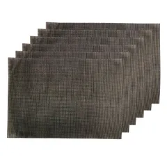 Manteles individuales, color café, 6 u (45 cm x 30 cm) 